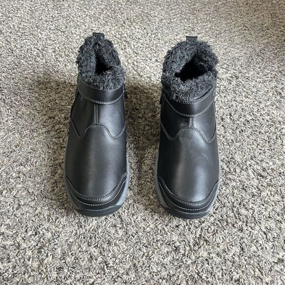 Orthofeet Women Orthopedic Leather Siena Ankle Boots Size 11.5 D Wide Black New - Picture 2 of 9